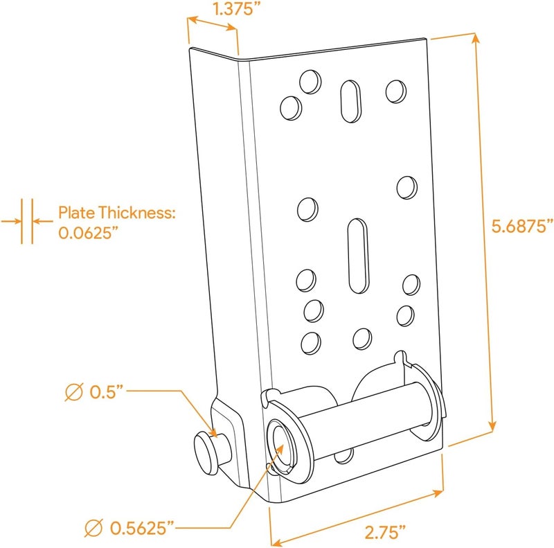 HARDWAREX SUPPLY Garage Door Bottom Lifting Brackets for 7/16 inch Diameter Roller Stem - Image 2